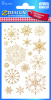 Стикеры Z-design, Золотые снежинки, 76х120 мм, 30 шт., 2л, Avery Zweckfrom